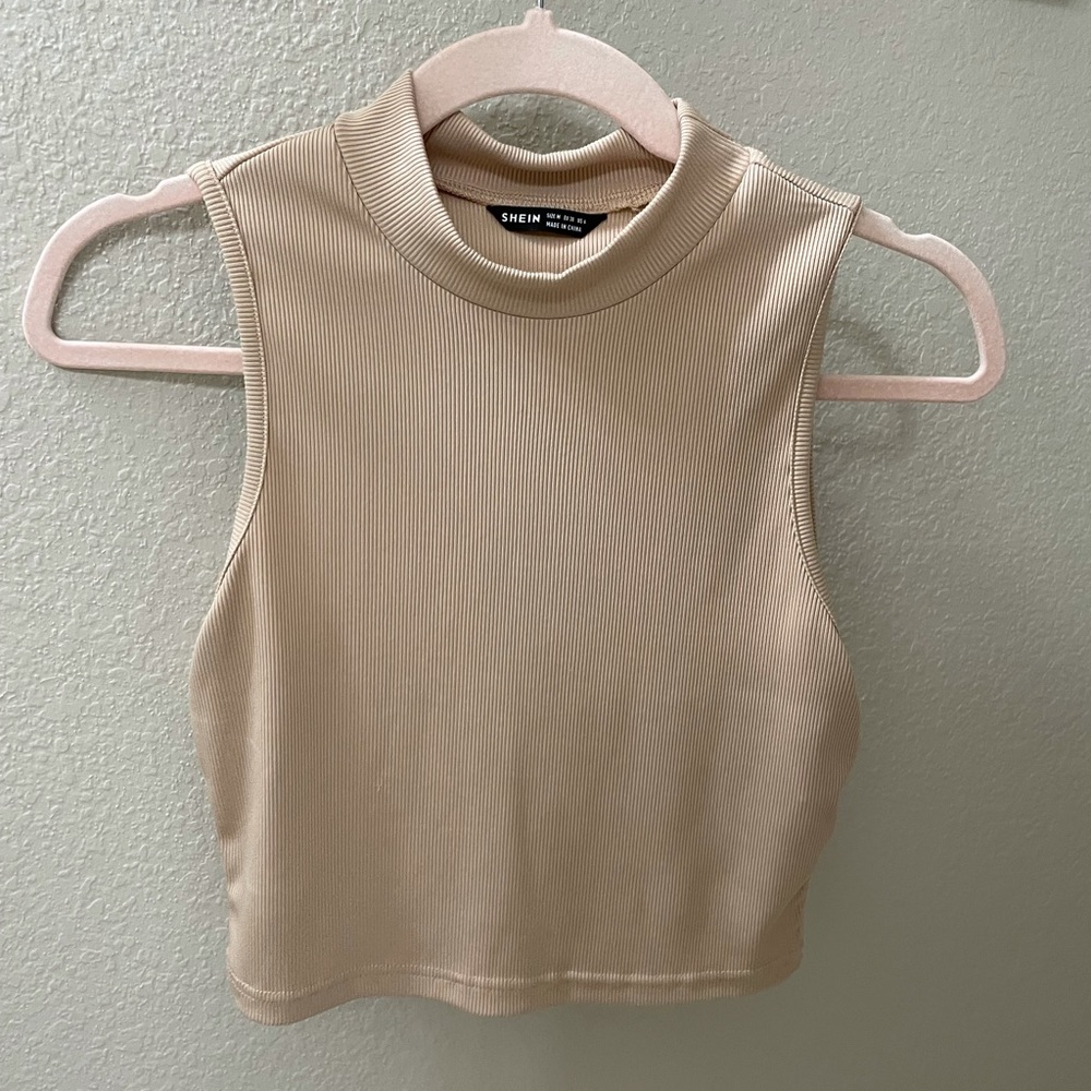 Nude Crop Top